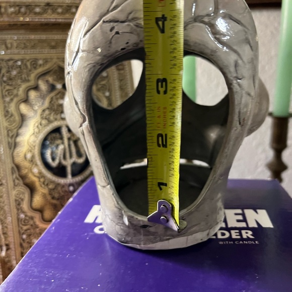 Halloween Skull Spider Web And Spider Luminary Vtg - Picture 10 of 14